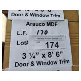 Arauco MDF door and window trim 3-1/4x8