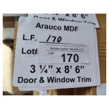 Arauco MDF door and window trim 3-1/4x8