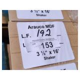 Arauco MDF shaker base 3-1/2"x16