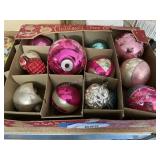 2 Boxes Vintage Christmas Ornaments