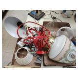 Lamp parts and other - 2 boxes
