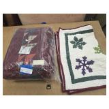 Pillow cases and quilt