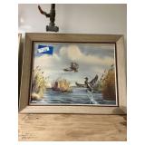 "Rising Mallards" Clarence Boyce Monegar framed