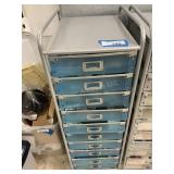 Rolling Cabinet & Jewelry Making Contents