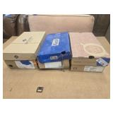 3 boxes of shoes