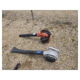 2 leaf blowers