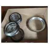 Coasters marked sterling silver