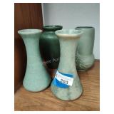 4 ceramic vases