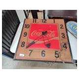Coca Cola plastic clock 36" - damaged