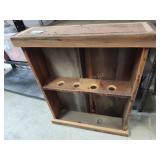 Homemade barnwood shelf