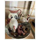 Chicken Decor one damaged