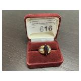 Gemstone Ring marked 14K