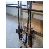 8 fishing poles