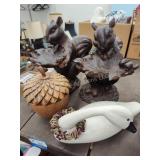 Wood decor 4 items
