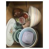 Assorted glassware