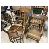 5 Vintage Childrenï¿½s Chairs