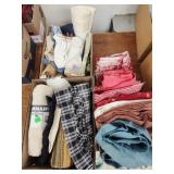 3 boxes of fabric