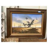 Painting of geese ï¿½ B. Taylor
