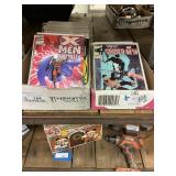 2 flats of Marvel comics