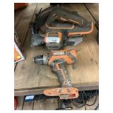 Ridgid cordless circular saw and drill - no