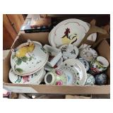 Painted dishes and other