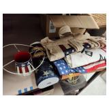 Flags, ribbon and decor