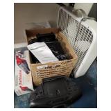 Radio, dustbuster, humidifier, box fan