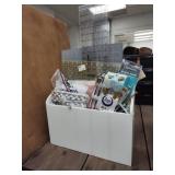 Needles, cutting mat, measuring tools and other