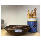 Wooden Primitive Kitchen Wares