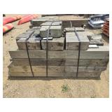 Green treated post and blocks
