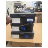 3 boxes of boots