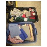 2 Totes of fabric