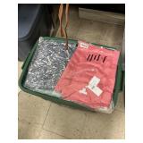 Tote of clothes (green tote)
