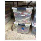 2 totes of scarves and other