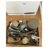 Flat of vintage & antique misc.