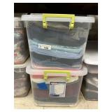 2 totes of clothing
