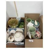 3 boxes flower vases / pots