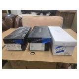 3 boxes of shoes