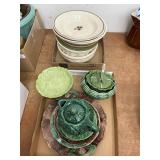 2 flats dishes ï¿½ some cracked and chipped