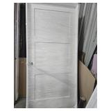 RH 36" interior 3 panel door