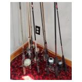 10 fishing poles