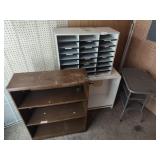 3 shelves and rolling table