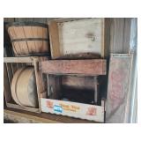 Boxes and basket