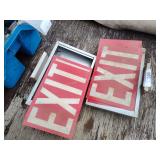 2 exit signs