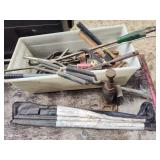 Bottle jack and assorted tools