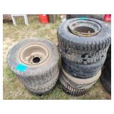 7 wheels with tires
