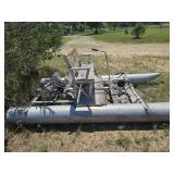 Mini pontoon paddle boat
