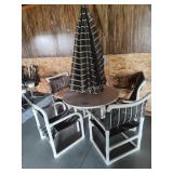Patio table and 4 chairs