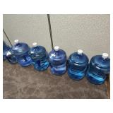Water dispenser jugs - 5 full