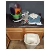 Plates, plasticware, pitcher and other